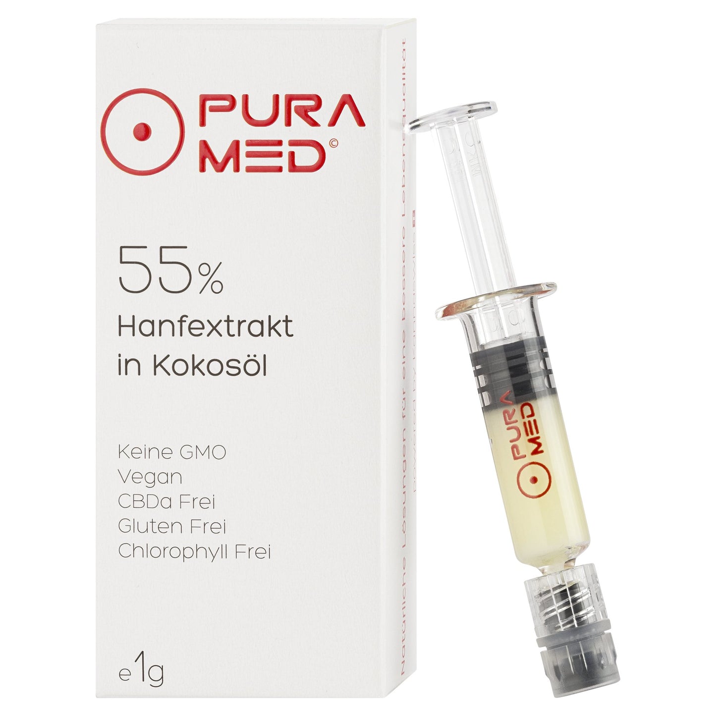 Pura Med Paste Hanfextrakt in Kokosöl 55% 1g - PuraMed