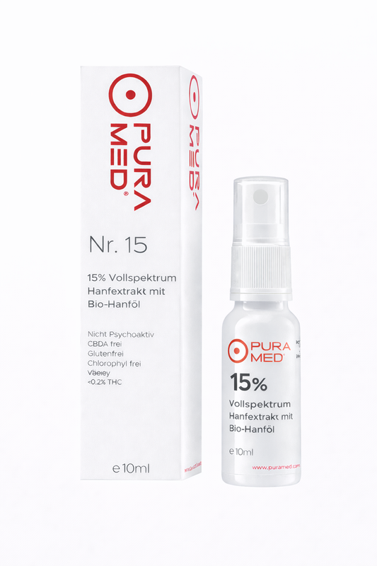 15% CBD Vollspektrum Premium Öl in Bio-Hanföl 10ml