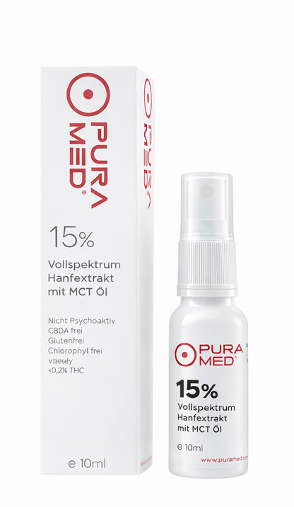 15% CBD Vollspektrum Premium Öl in Bio-MCT Öl 10ml
