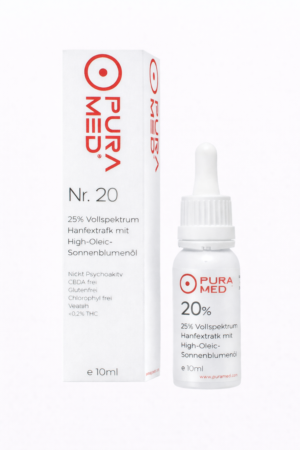 20% CBD Vollspektrum Premium Öl in Bio-Sonnenblumenöl 10ml