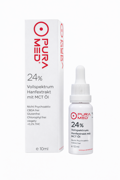 24% CBD Vollspektrum Premium Öl in Bio-MCT Öl 10ml