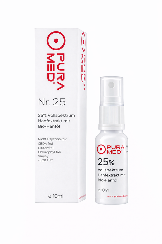 25% CBD Vollspektrum Premium Öl in Bio-Hanföl 10ml