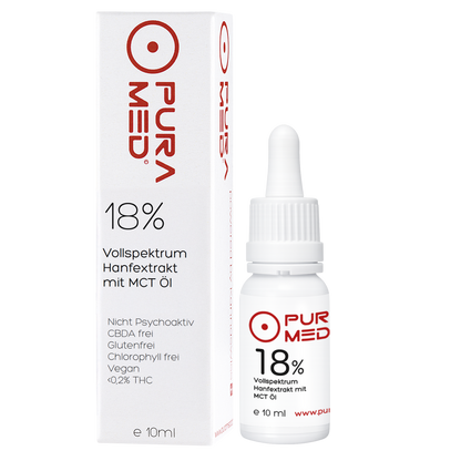18% CBD Vollspektrum Premium Öl in Bio-MCT Öl 10ml
