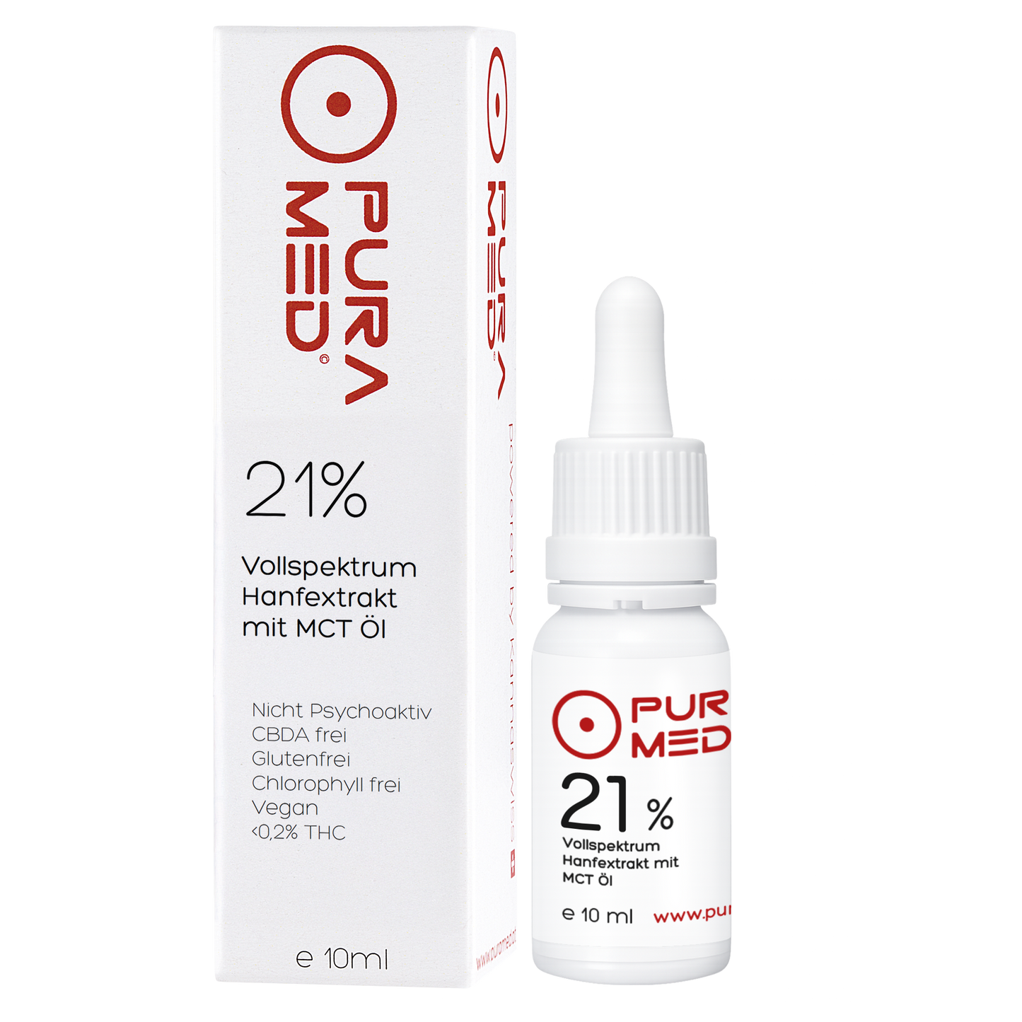 21% CBD Vollspektrum Premium Öl in Bio-MCT Öl 10ml