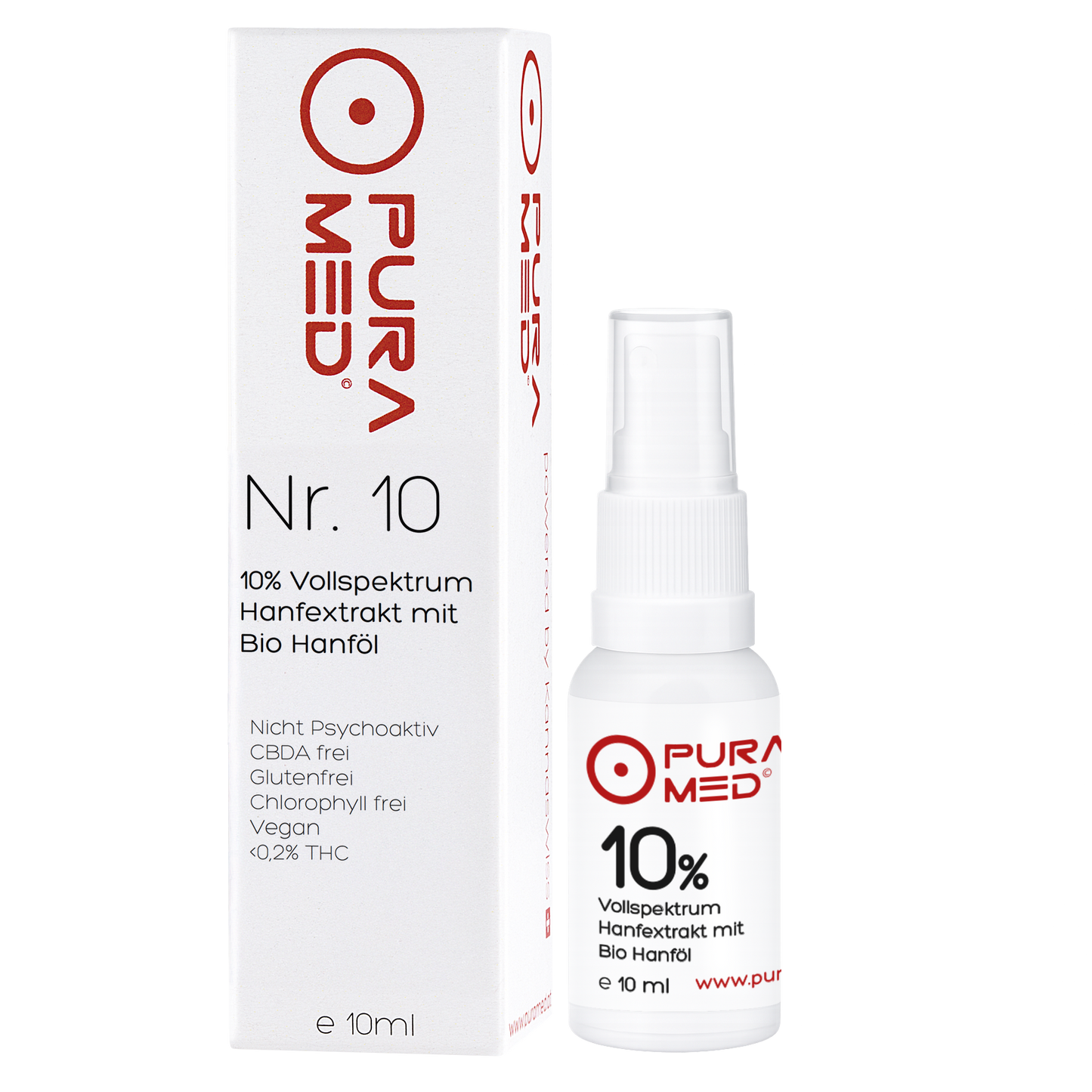 10% CBD Vollspektrum Premium Öl in Bio-Hanföl 10ml