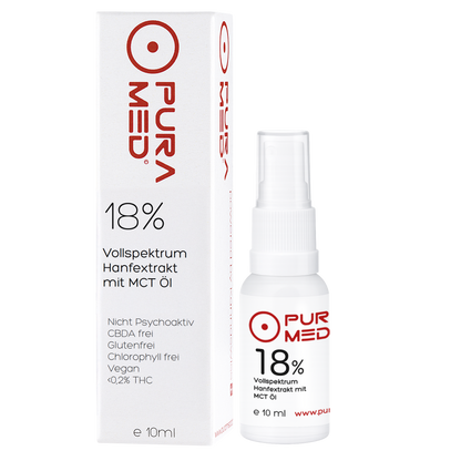 18% CBD Vollspektrum Premium Öl in Bio-MCT Öl 10ml