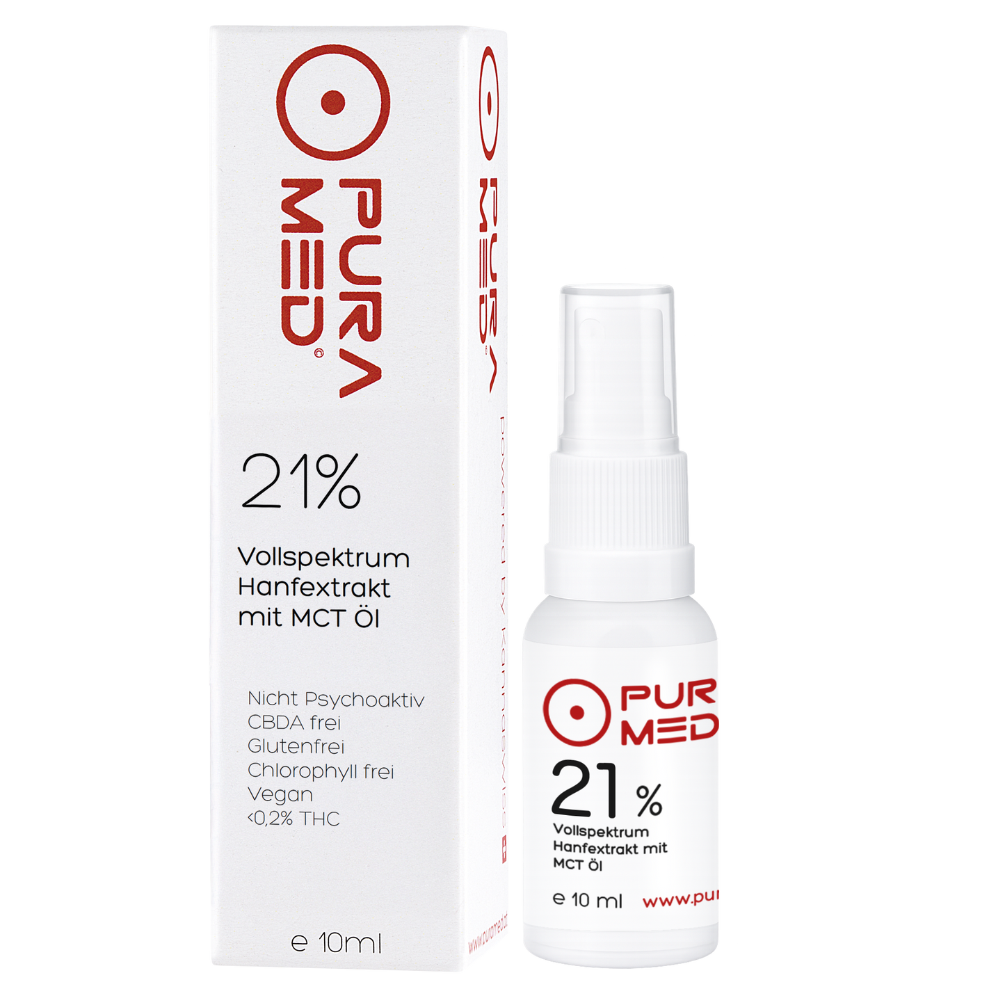 21% CBD Vollspektrum Premium Öl in Bio-MCT Öl 10ml