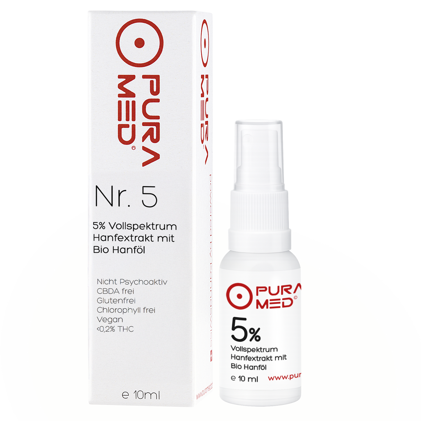 5% CBD Vollspektrum Premium Öl in Bio-Hanföl 10ml